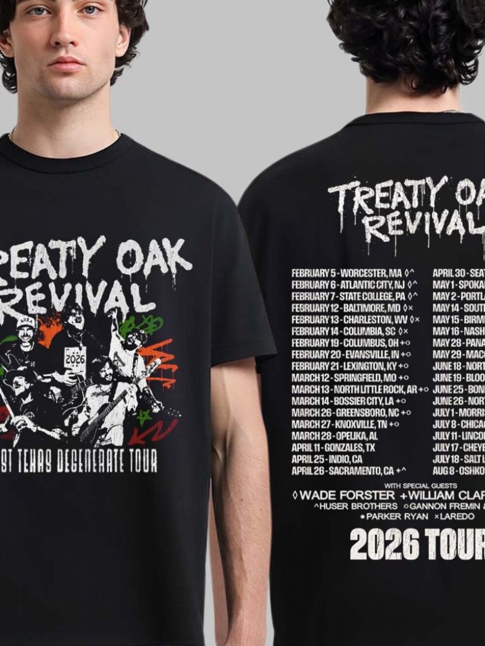 Treaty Oak Revival 2026 Tour T-Shirt 257